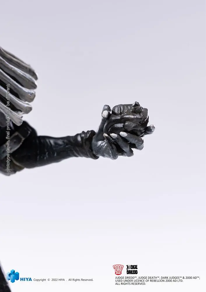 2000 AD Exquisite Mini Actionfigur 1/18 Black and White Judge Death 10 cm Produktfoto