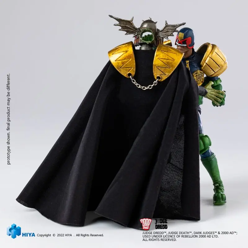 2000 AD Exquisite Mini Actionfigur 1/18 Judge Dredd Gaze Into The Fist of Dredd 10 cm termékfotó