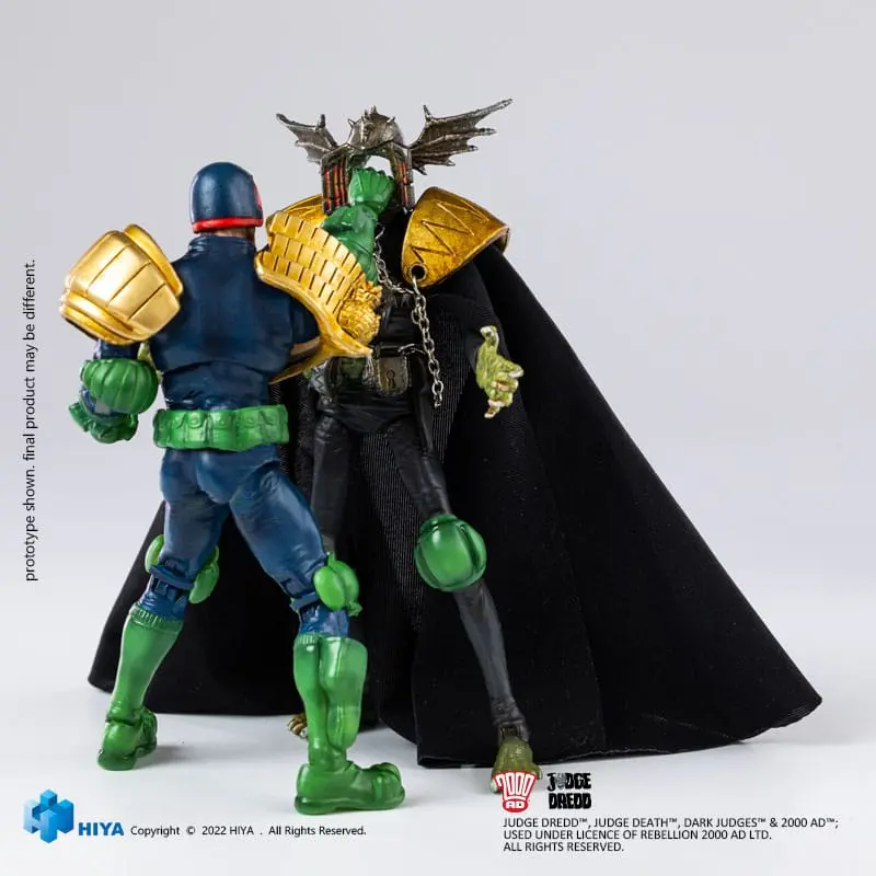 2000 AD Exquisite Mini Actionfigur 1/18 Judge Dredd Gaze Into The Fist of Dredd 10 cm termékfotó