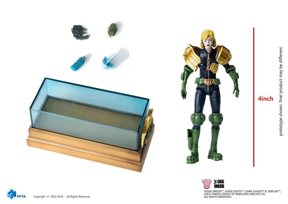 2000 AD Exquisite Mini Actionfigur 1/18 Judge Dredd Judge Anderson Hall of Heroes 10 cm termékfotó