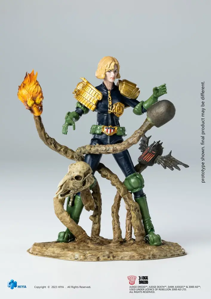 2000 AD Exquisite Mini Actionfigur 1/18 Judge Dredd Judge Anderson VS The Dark Judges 10 cm termékfotó