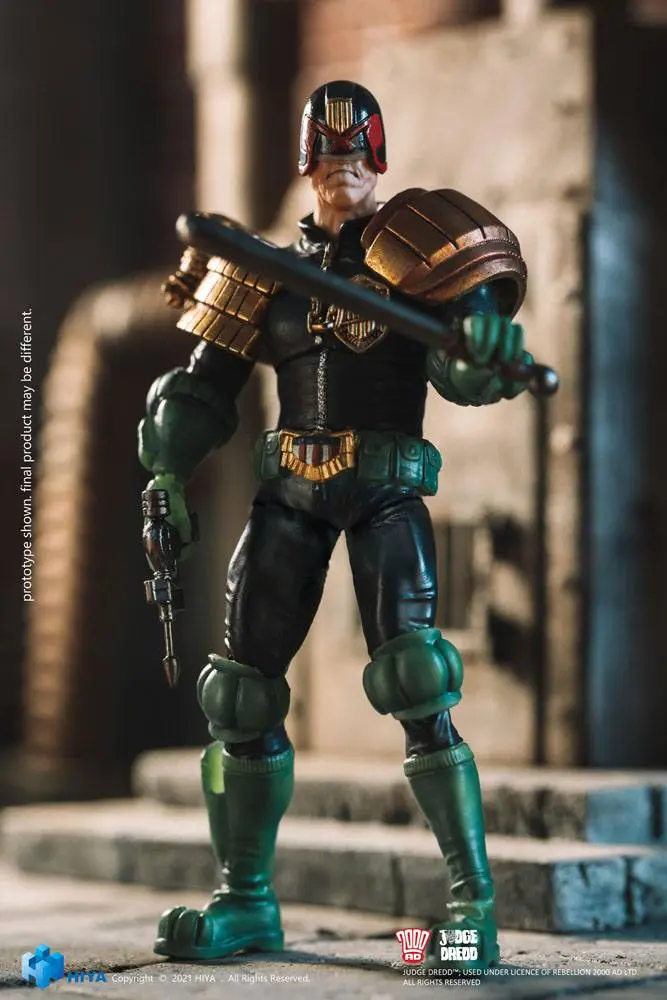 2000 AD Exquisite Mini Actionfigur 1/18 Judge Dredd 10 cm Produktfoto