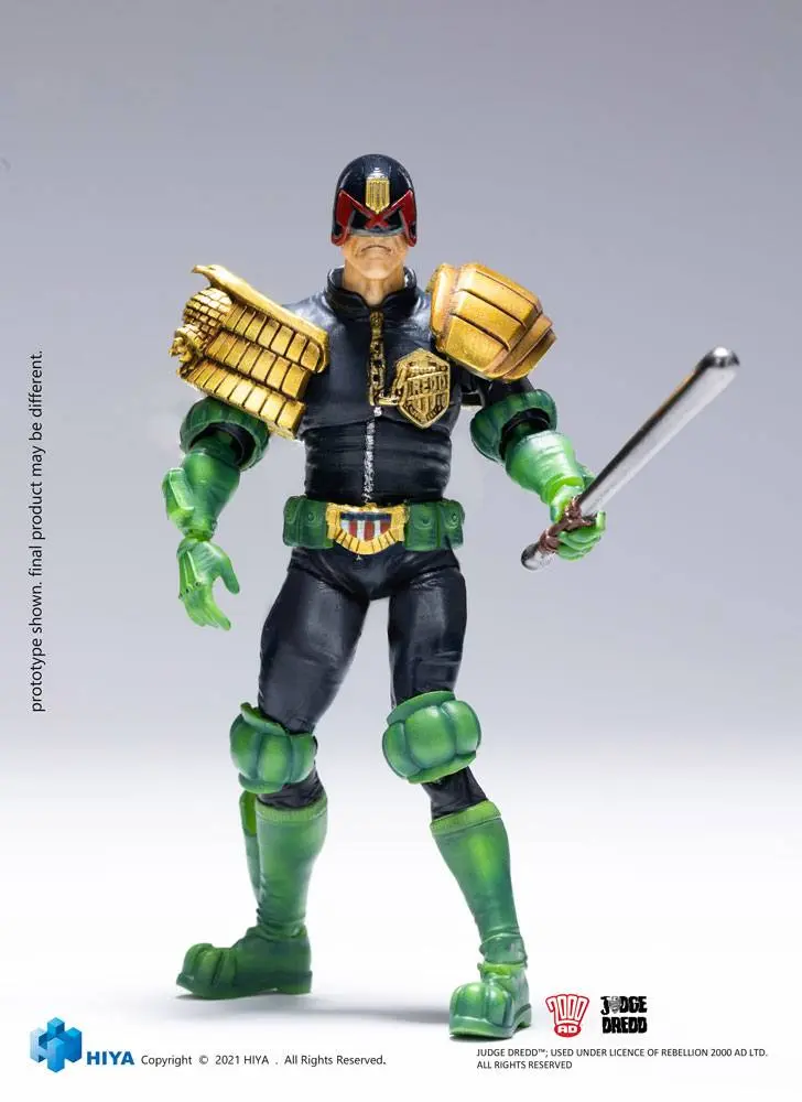 2000 AD Exquisite Mini Actionfigur 1/18 Judge Dredd 10 cm Produktfoto