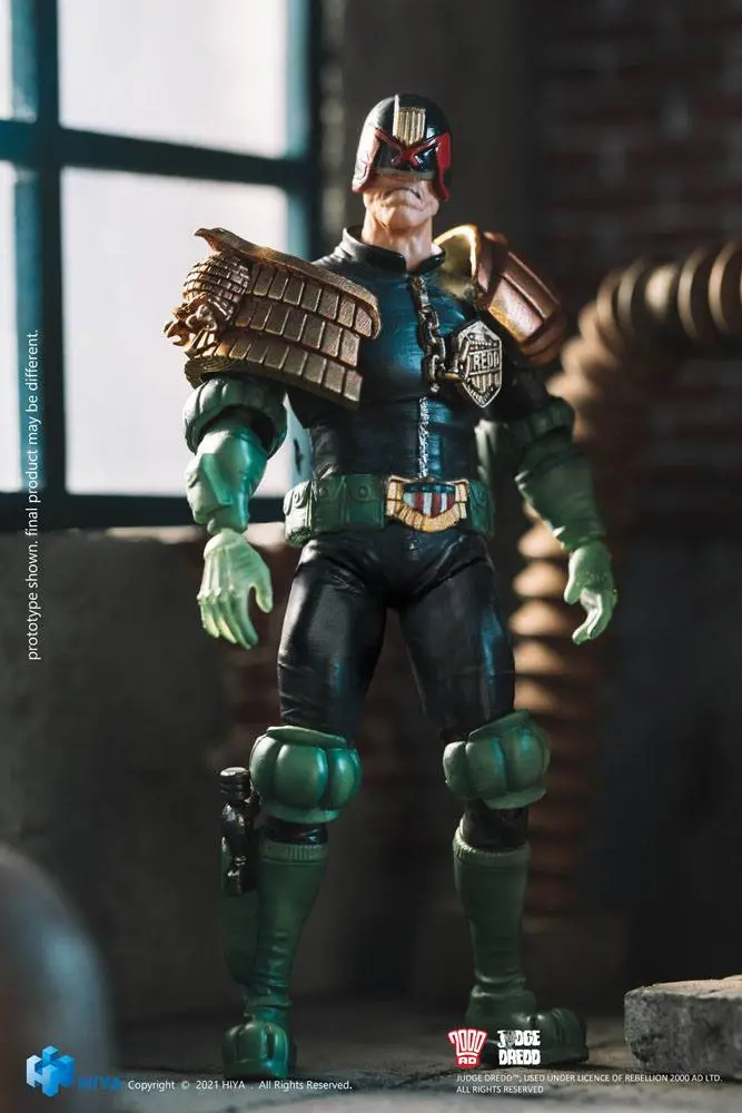2000 AD Exquisite Mini Actionfigur 1/18 Judge Dredd 10 cm Produktfoto