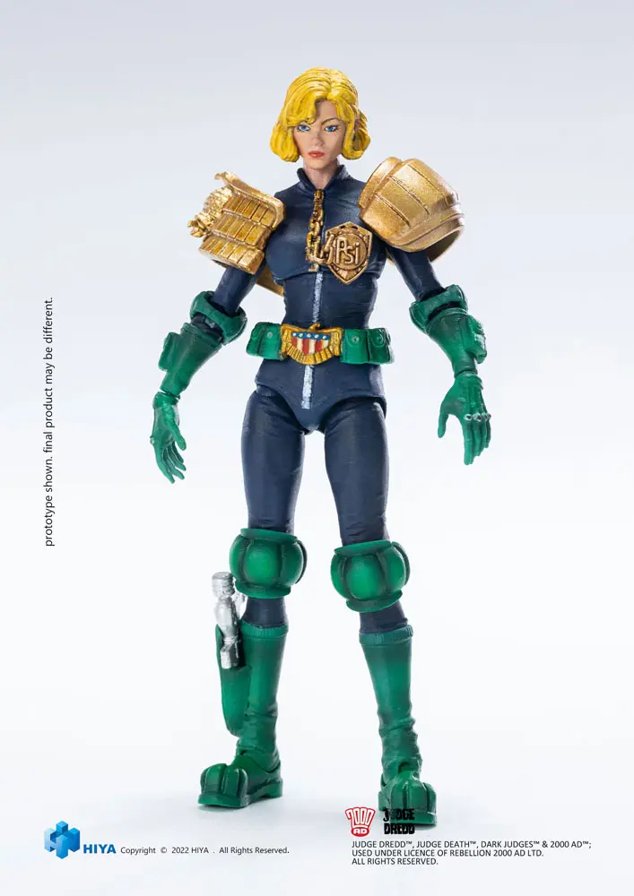 2000 AD Exquisite Mini Actionfigur 1/18 Judge Anderson & Lawmaster MK 2 Set 10 cm Produktfoto