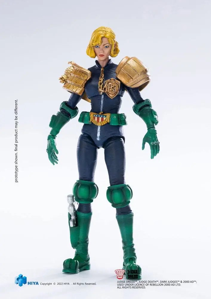 2000 AD Exquisite Mini Actionfigur 1/18 Judge Anderson & Lawmaster MK 2 Set 10 cm Produktfoto