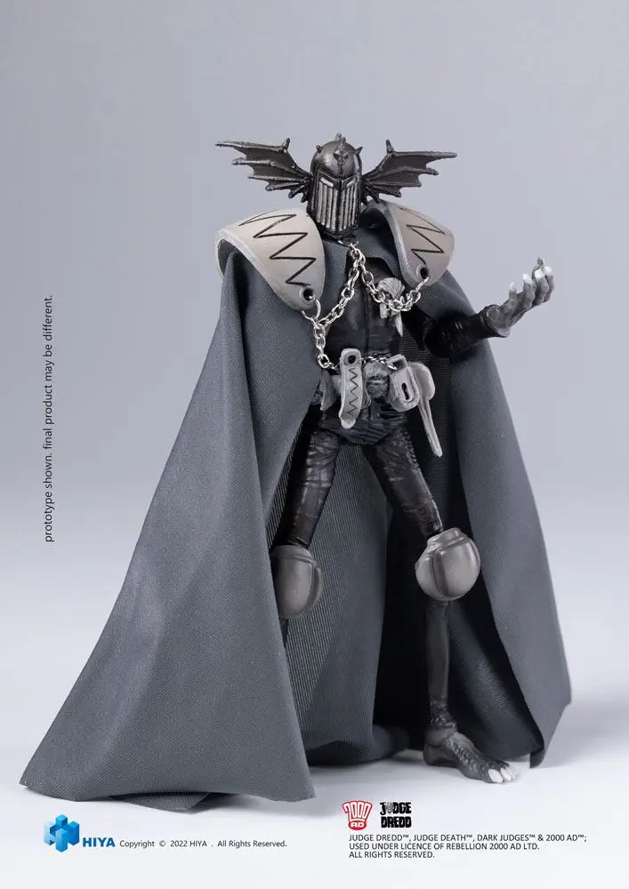 2000 AD Exquisite Mini Actionfigur 1/18 Black and White Judge Fear 10 cm Produktfoto