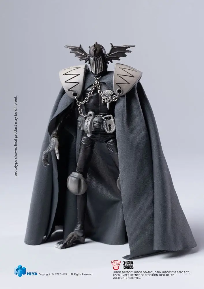 2000 AD Exquisite Mini Actionfigur 1/18 Black and White Judge Fear 10 cm Produktfoto