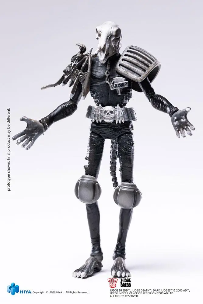 2000 AD Exquisite Mini Actionfigur 1/18 Black and White Judge Mortis 10 cm termékfotó