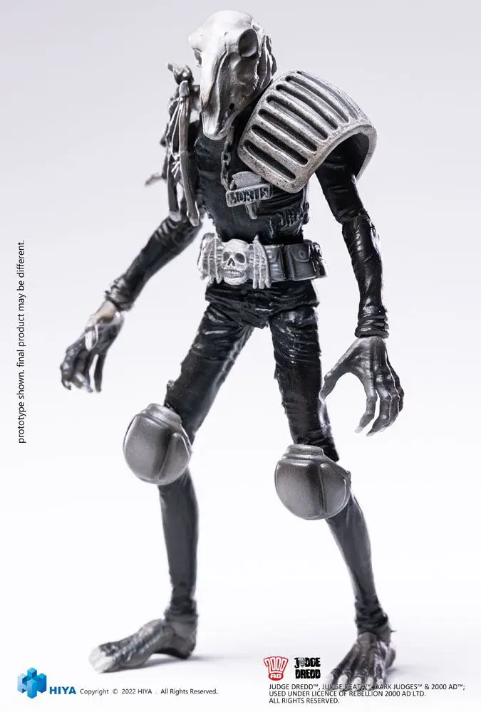 2000 AD Exquisite Mini Actionfigur 1/18 Black and White Judge Mortis 10 cm termékfotó