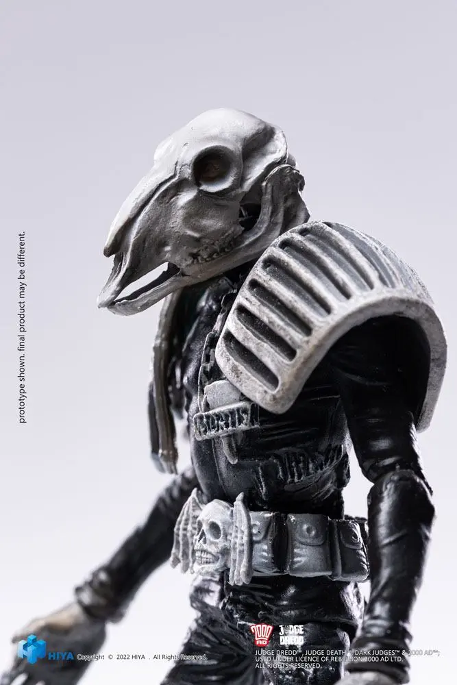 2000 AD Exquisite Mini Actionfigur 1/18 Black and White Judge Mortis 10 cm termékfotó