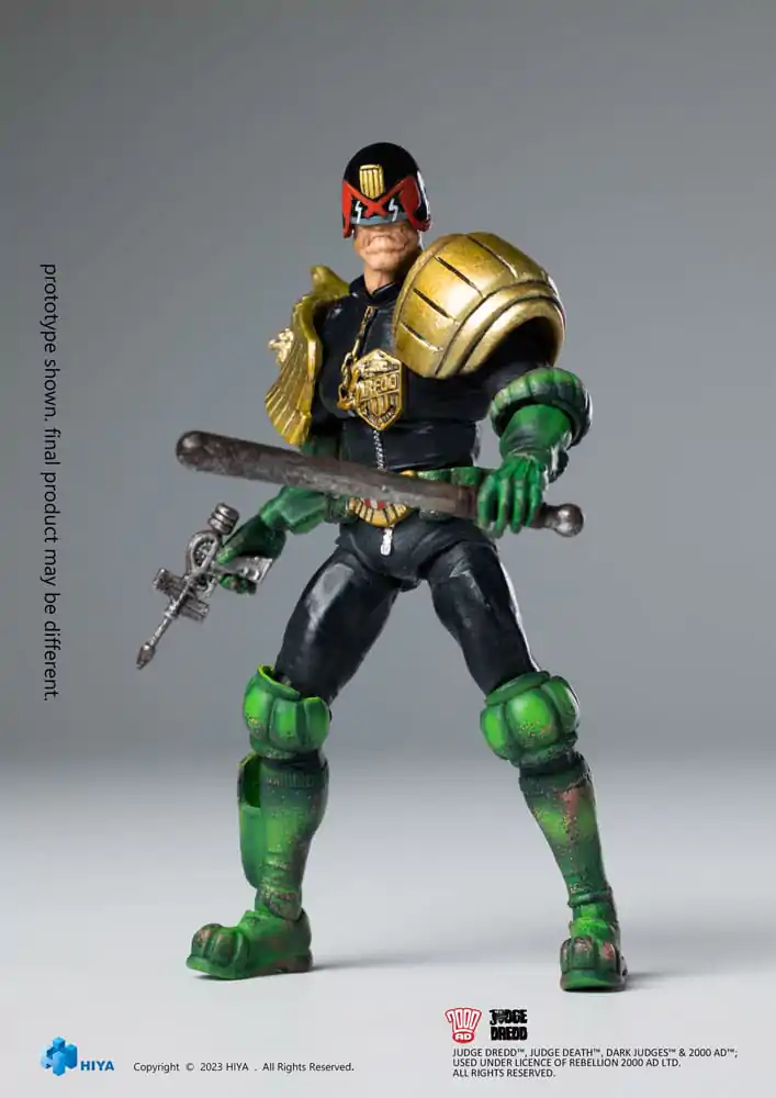 2000 AD Exquisite Mini Actionfigur 1/18 Judge Dredd Cursed Earth Judge Dredd 10 cm termékfotó