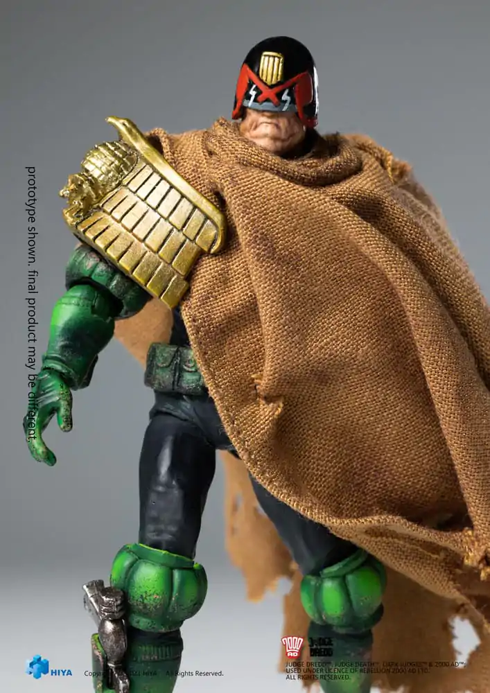 2000 AD Exquisite Mini Actionfigur 1/18 Judge Dredd Cursed Earth Judge Dredd 10 cm termékfotó