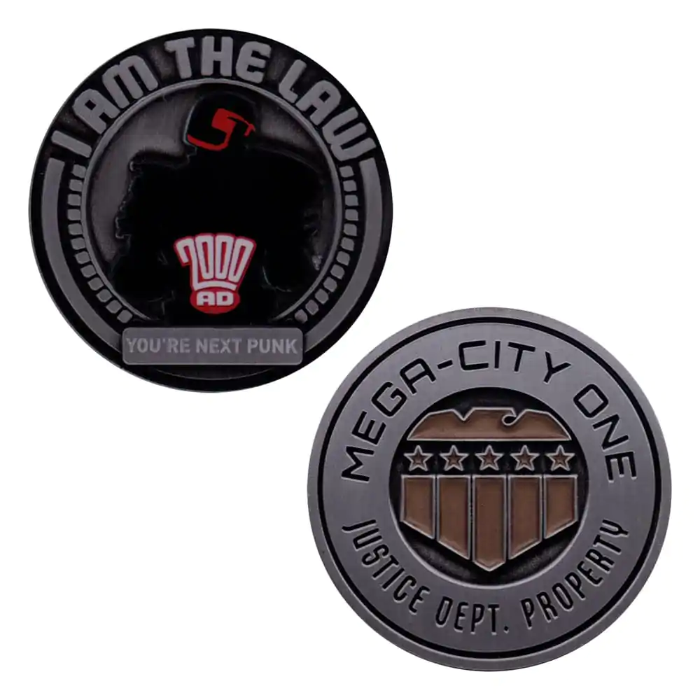 2000 AD Sammel-Münze Judge Dredd Mega-City One Limited Edition Produktfoto