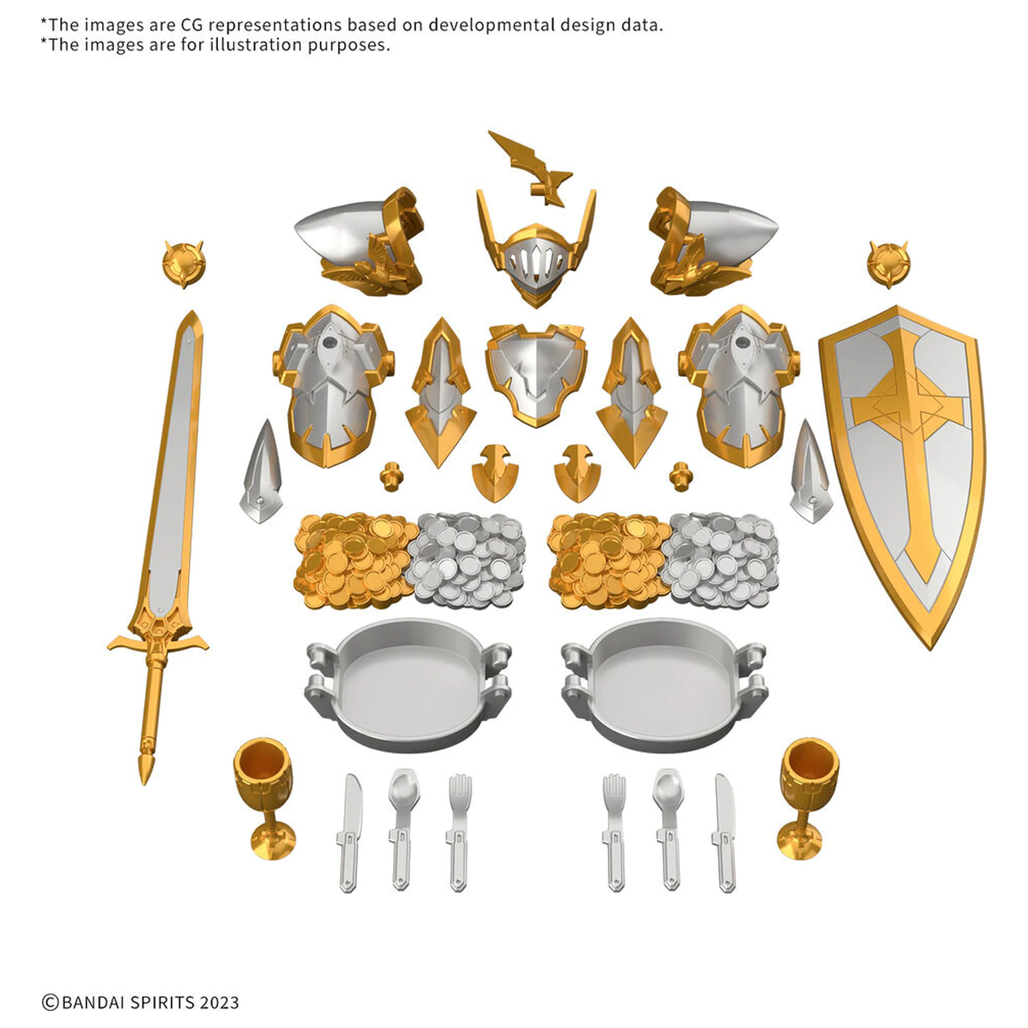 30 Minuten Fantasy Item Shop 6 Gold- & Silber-Optionsteile Produktfoto