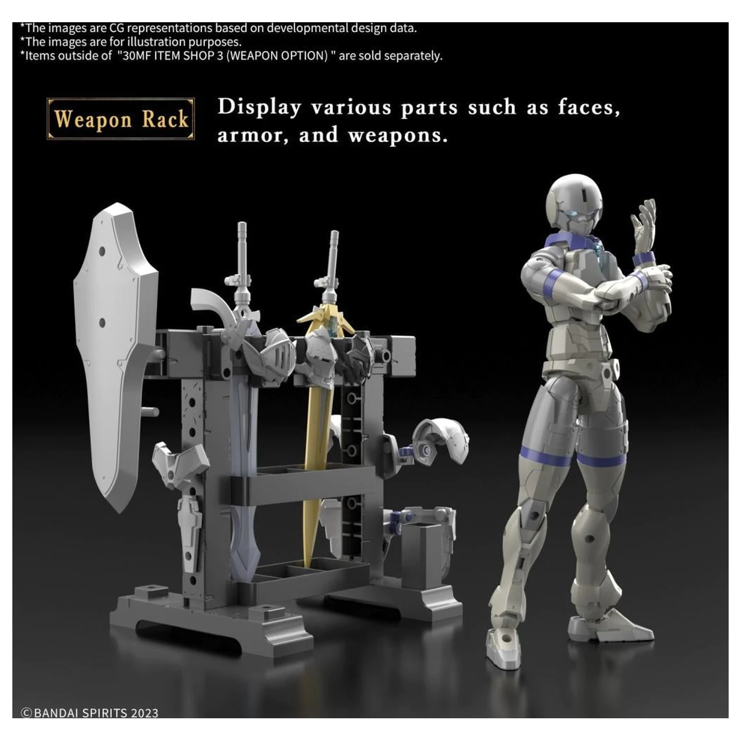 30MF Item Shop 3 (Waffen Option) Modell Bausatz Produktfoto