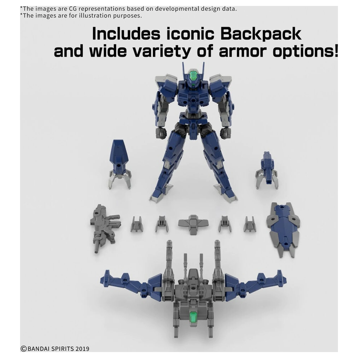 30MM 1/144 eEXM-40 Iglight High-Mobility Type Model Kit Basis Figur 30 Minutes Missions Produktfoto