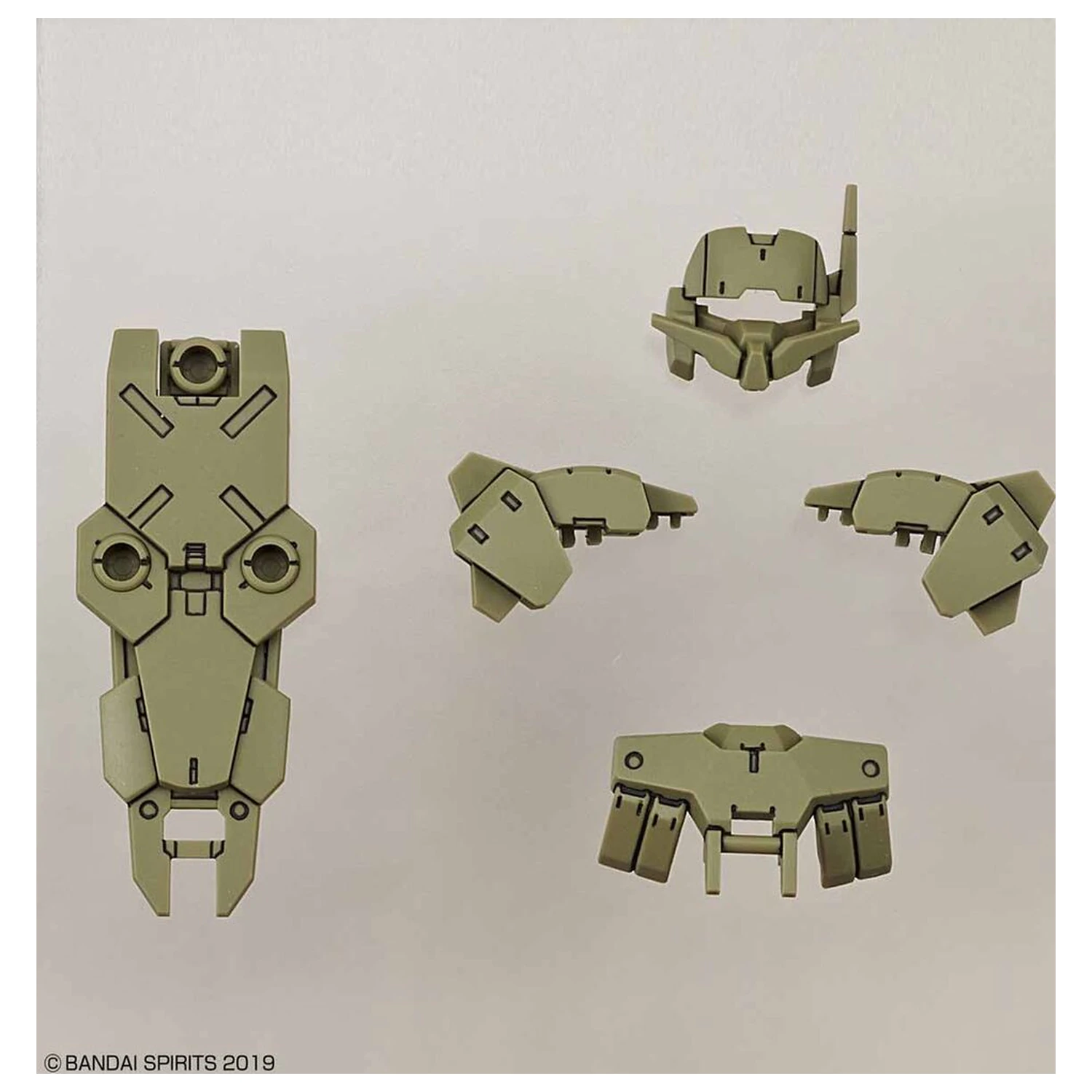 30MM Optionales Rüstungs-Set für Nahkampf Dunkelgrün Modellbausatz Zubehörpaket Produktfoto