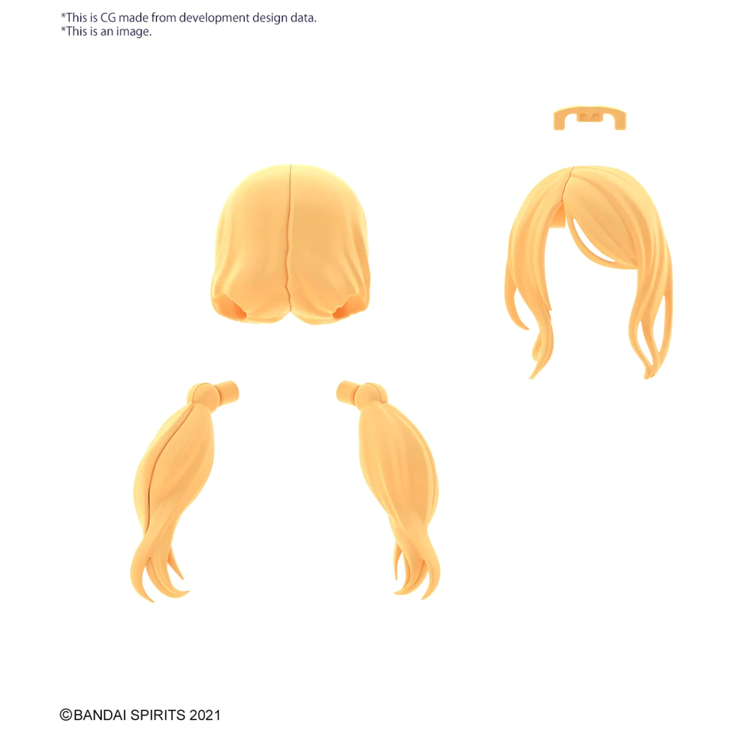 30MS Option Hair Style Teile Vol.8 Alle 4 Typen Modellbausatz Produktfoto
