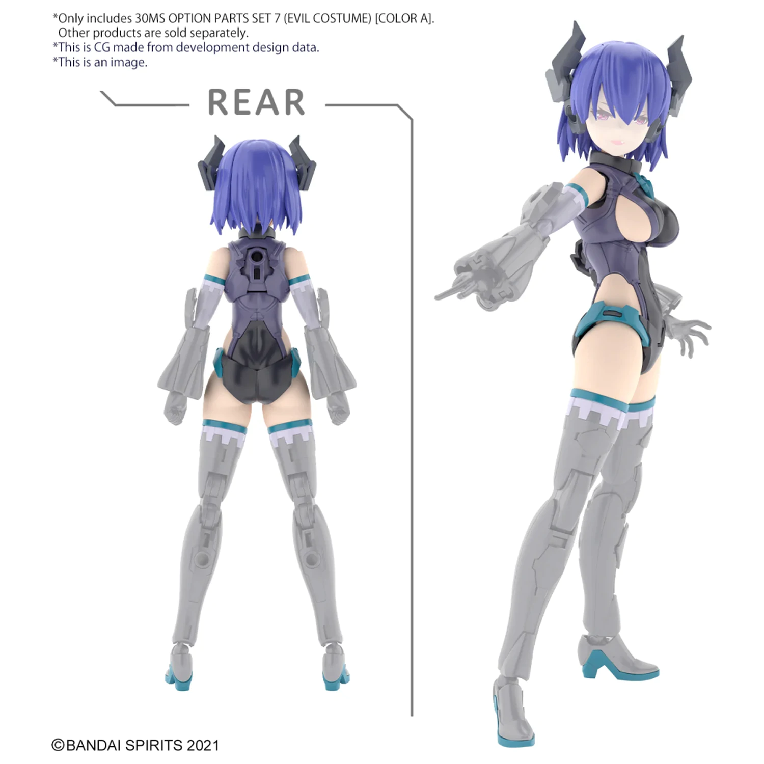 30MS Option Parts Set 7 (Evil Costume) "Color A" Modellbausatz Produktfoto