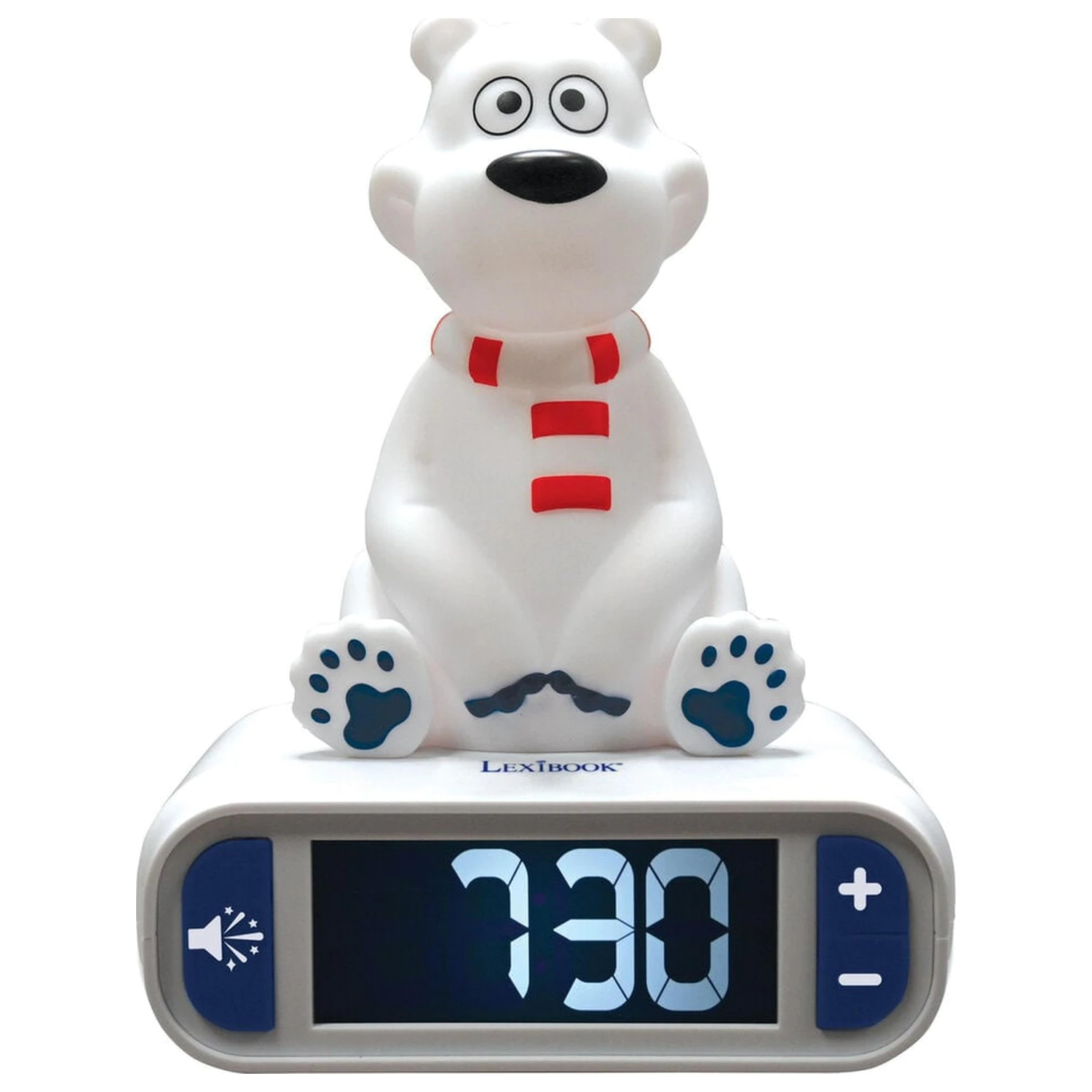 3D Eisbär Nachtlicht digitale Wecker Uhr Produktfoto