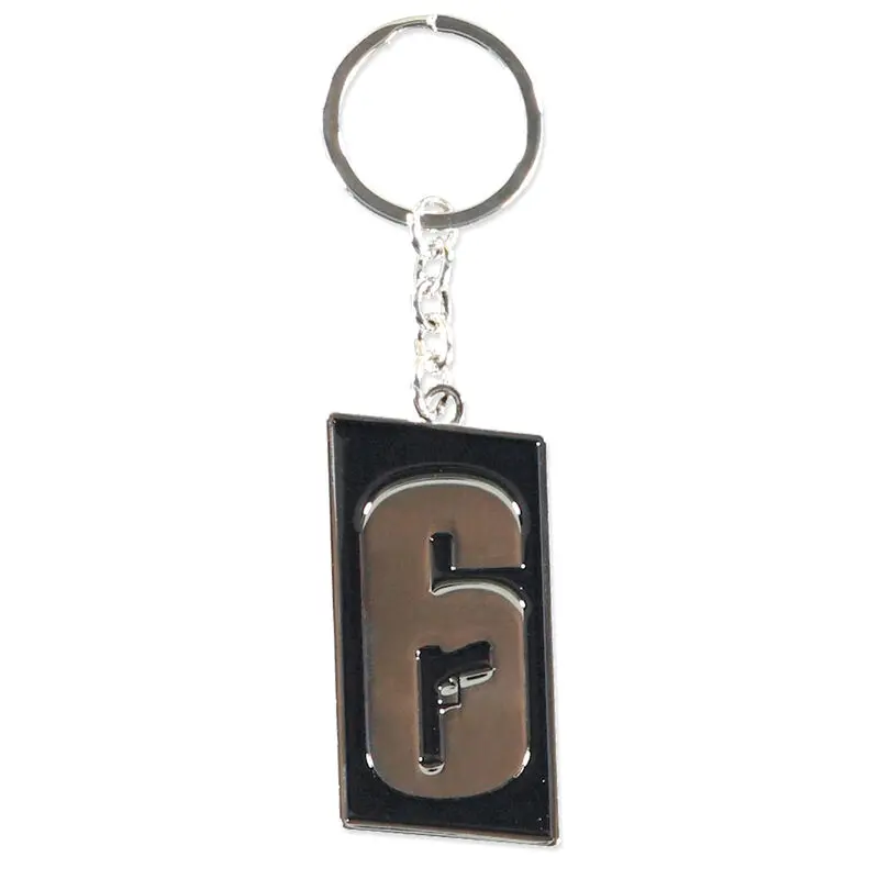 6-Siege Logo Metall Schlüsselanhänger Produktfoto
