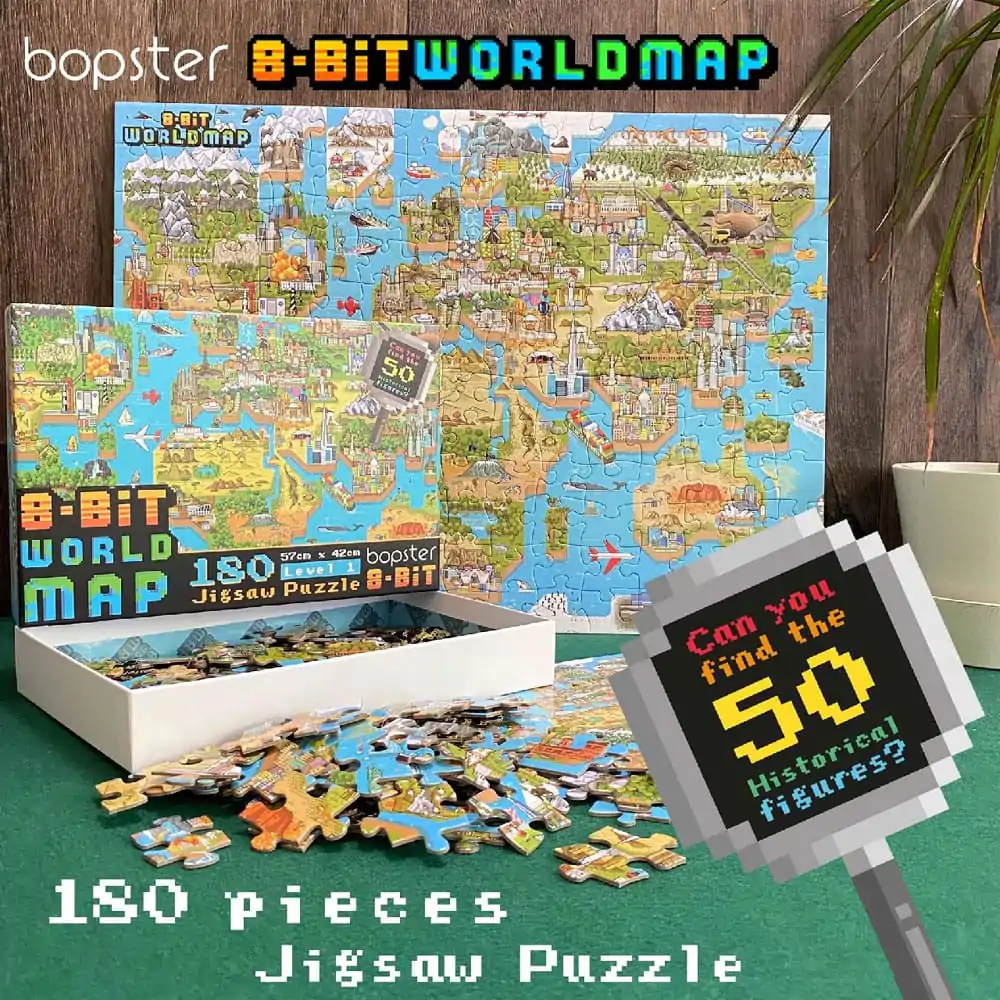 8-Bit Pixel Puzzle Welt Level 1 180 Teile Produktfoto