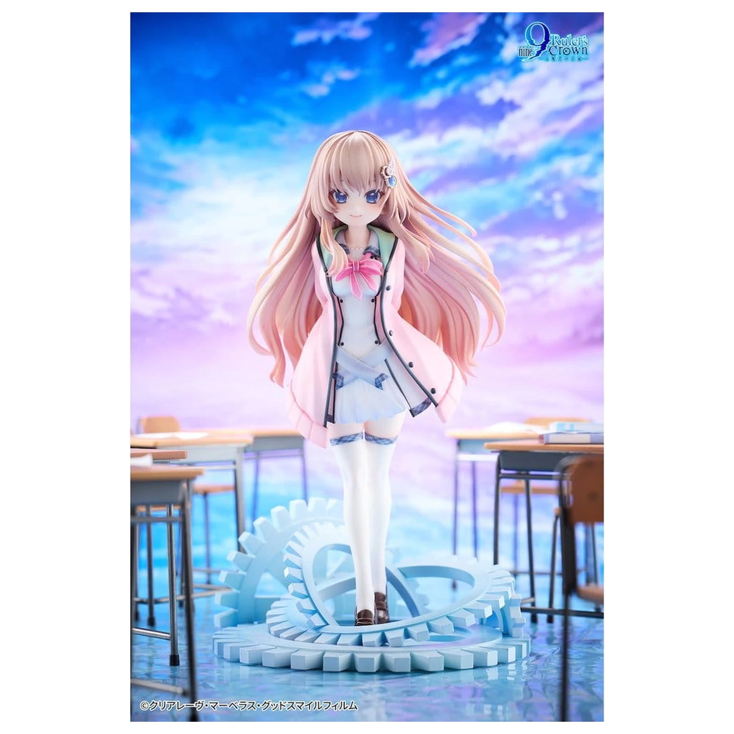 9-nine- PVC Figur 1/6 Ruler's Crown Miyako Kujo 25 Zentimeter Produktfoto