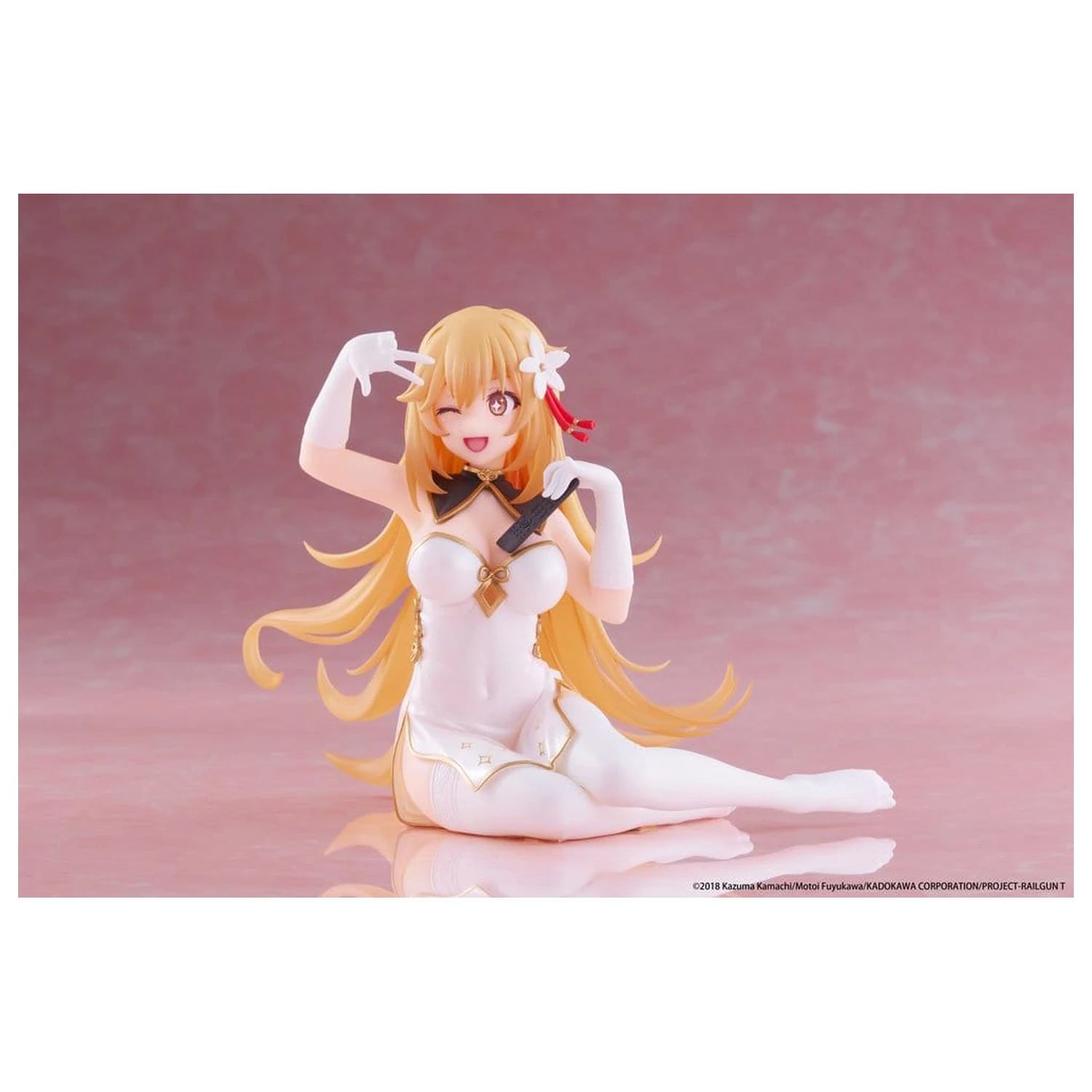 A Certain Scientific Railgun PVC Statue Desktop süße Figur Misaki Shokuho Chinese Dress Ver. 13 cm Produktfoto
