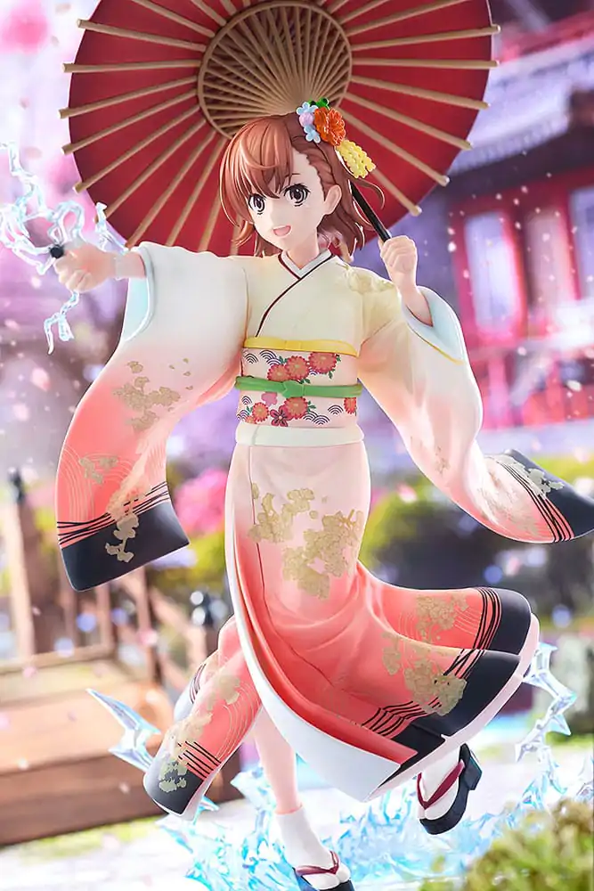 A Certain Scientific Railgun T Statue 1/7 Mikoto Misaka Furisode Kimono Ver. 28 cm Produktfoto