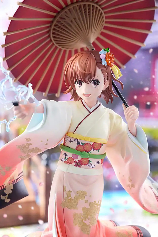 A Certain Scientific Railgun T Statue 1/7 Mikoto Misaka Furisode Kimono Ver. 28 cm Produktfoto