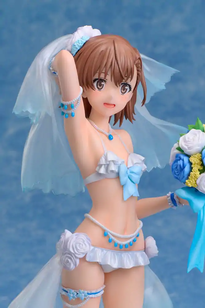 A Certain Scientific Railgun T PVC Statue 1/7 Mikoto Misaka Wedding Swimsuit Ver. 25 cm Produktfoto