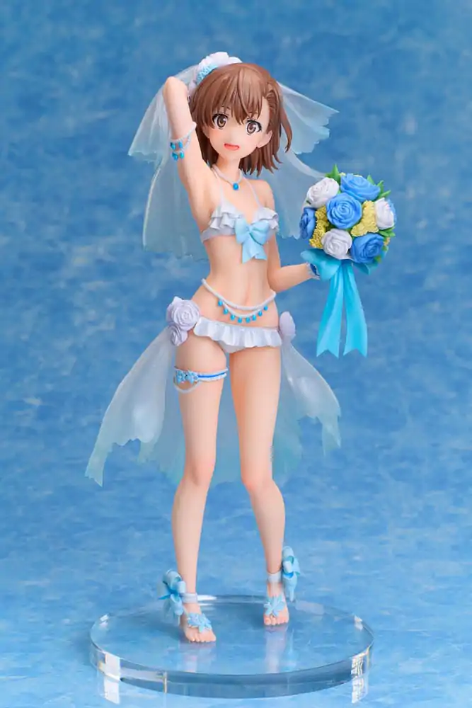 A Certain Scientific Railgun T PVC Statue 1/7 Mikoto Misaka Wedding Swimsuit Ver. 25 cm Produktfoto