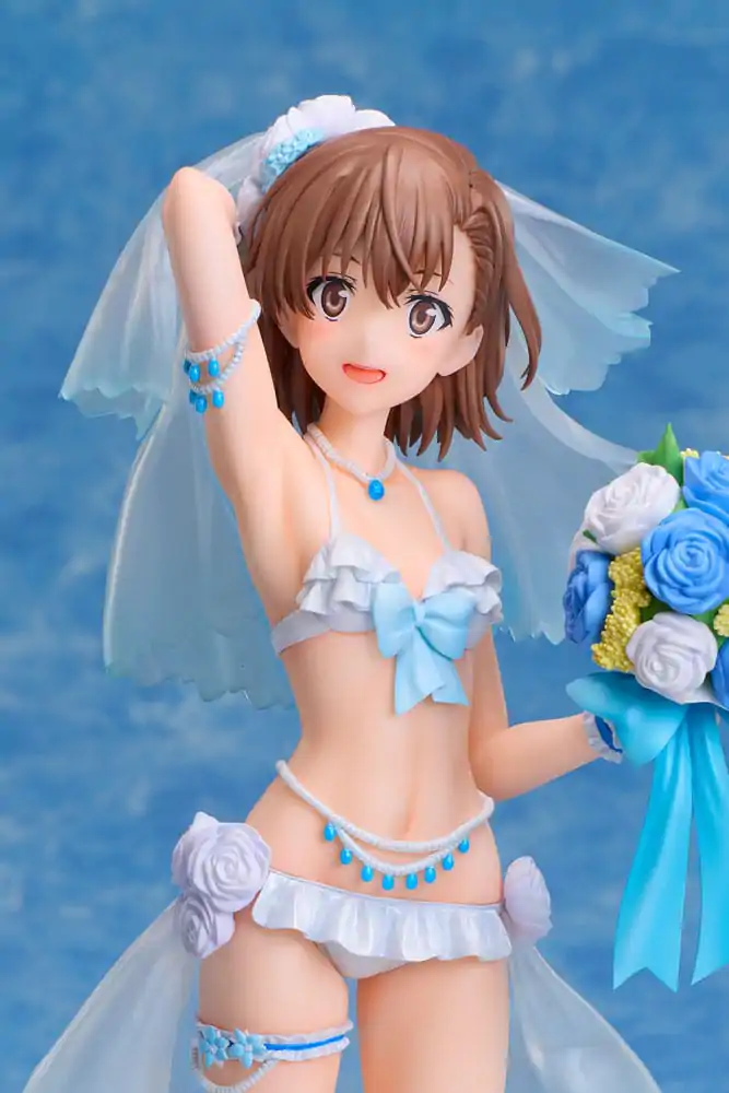 A Certain Scientific Railgun T PVC Statue 1/7 Mikoto Misaka Wedding Swimsuit Ver. 25 cm Produktfoto