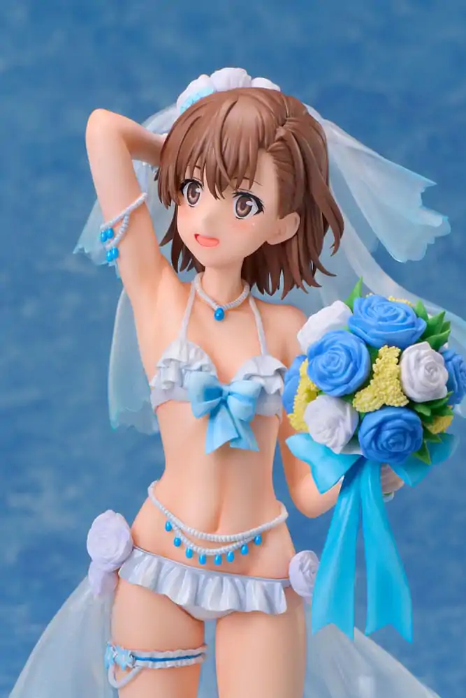 A Certain Scientific Railgun T PVC Statue 1/7 Mikoto Misaka Wedding Swimsuit Ver. 25 cm Produktfoto