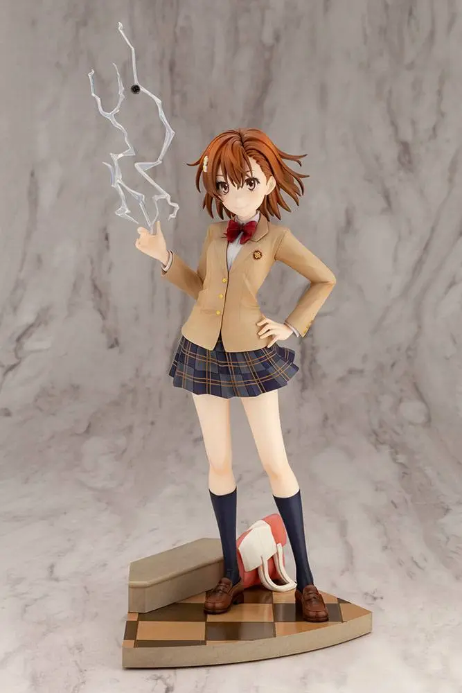 A Certain Scientific Railgun T PVC Statue 1/7 Misaka Mikoto 15th Anniversary Ver. Kotobukiya Luxury Ver. 30 cm Produktfoto