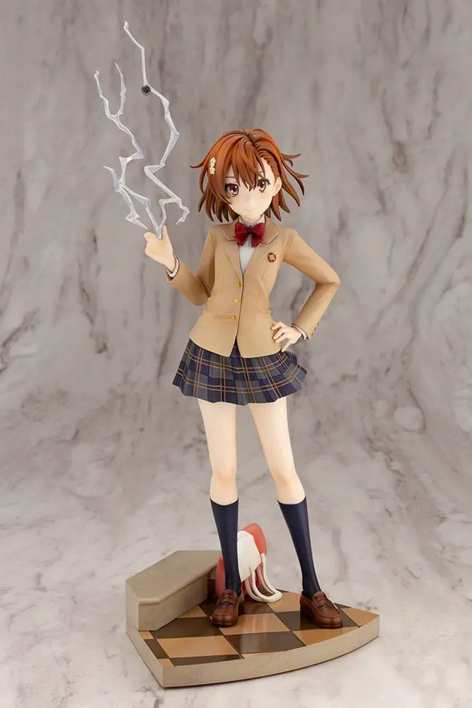 A Certain Scientific Railgun T PVC Statue 1/7 Misaka Mikoto 15th Anniversary Ver. Kotobukiya Luxury Ver. 30 cm Produktfoto
