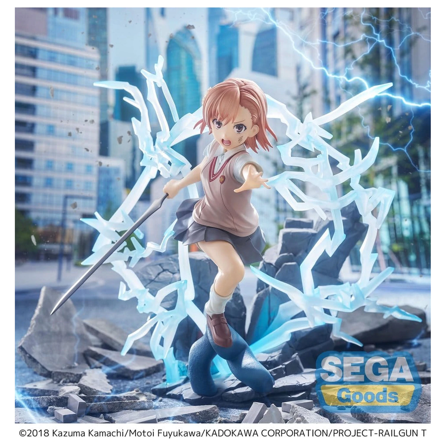 A Certain Scientific Railgun T FIGURIZMa PVC Figur Mikoto Misaka 23 cm Produktfoto