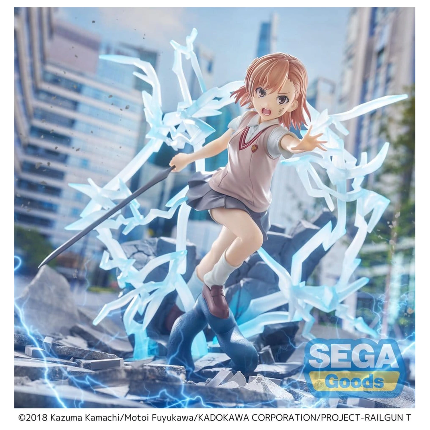A Certain Scientific Railgun T FIGURIZMa PVC Figur Mikoto Misaka 23 cm Produktfoto