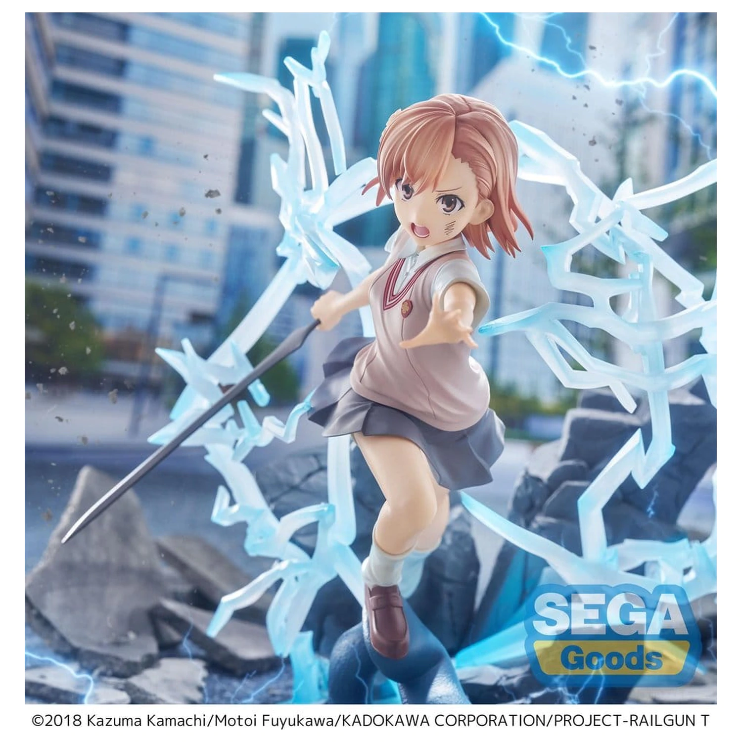 A Certain Scientific Railgun T FIGURIZMa PVC Figur Mikoto Misaka 23 cm Produktfoto