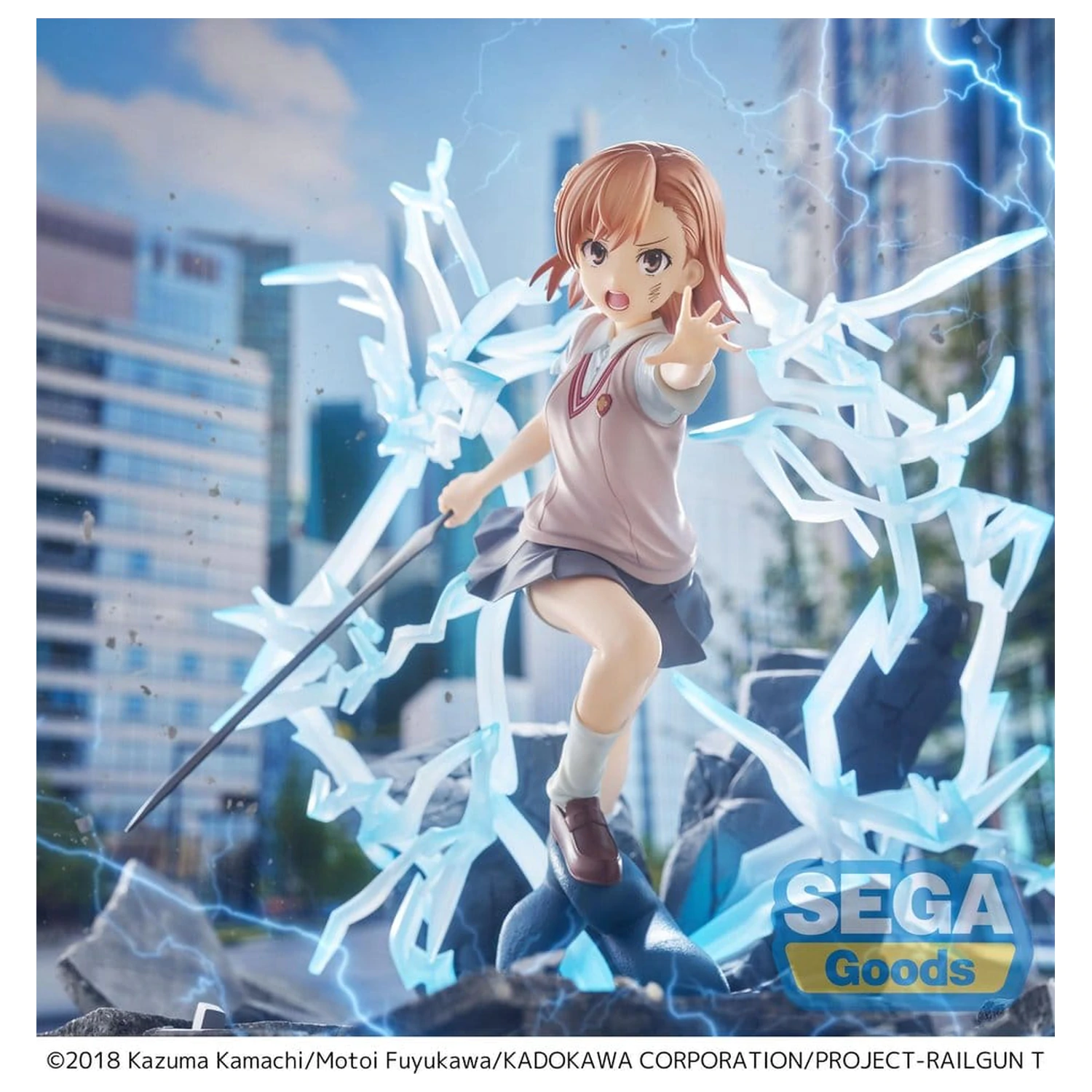 A Certain Scientific Railgun T FIGURIZMa PVC Figur Mikoto Misaka 23 cm Produktfoto