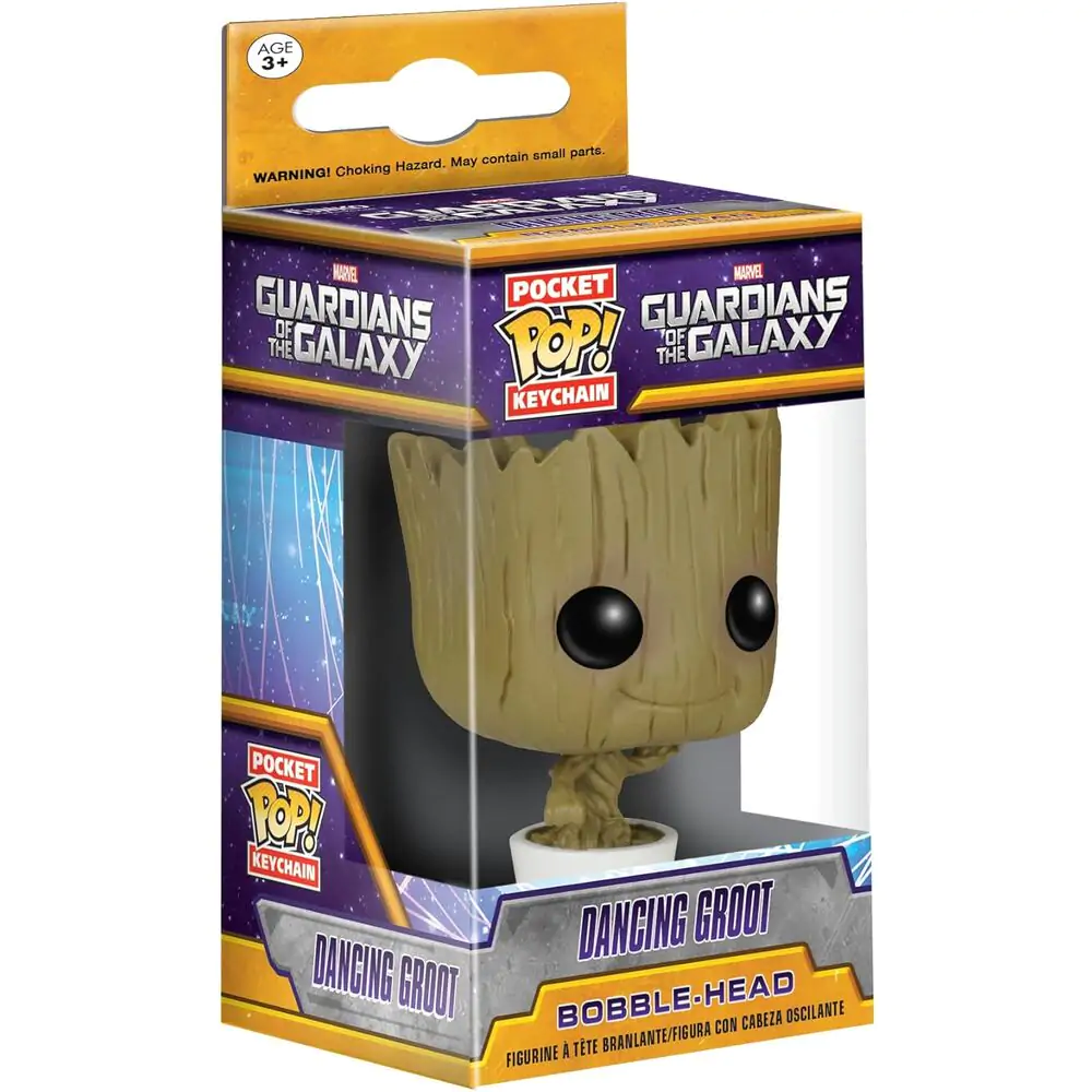 Guardians of the Galaxy Pocket POP! Vinyl Schlüsselanhänger Dancing Groot 4 cm Produktfoto