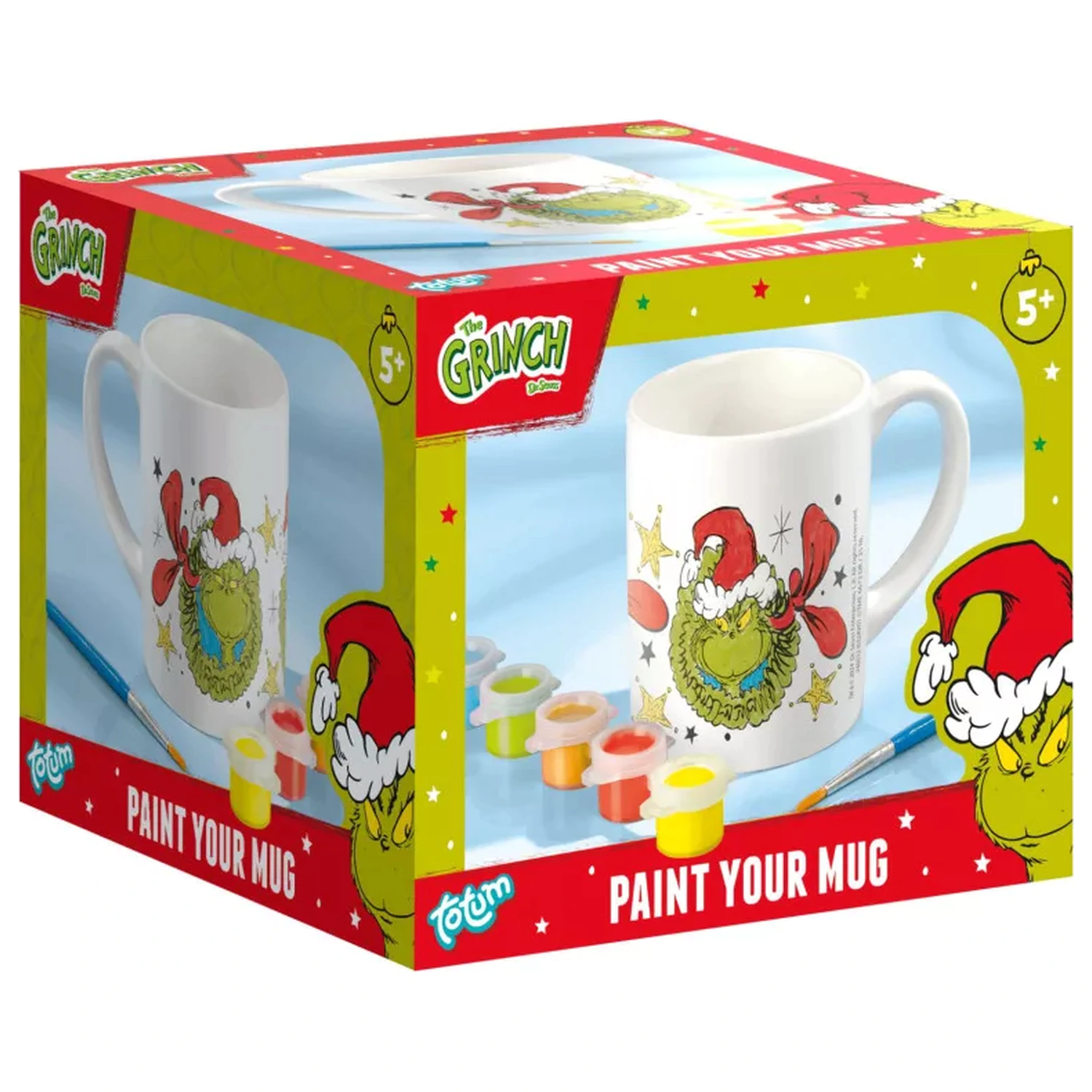 The Grinch Dr Seuss Bemalbarer Porzellan Becher 235 ml Produktfoto