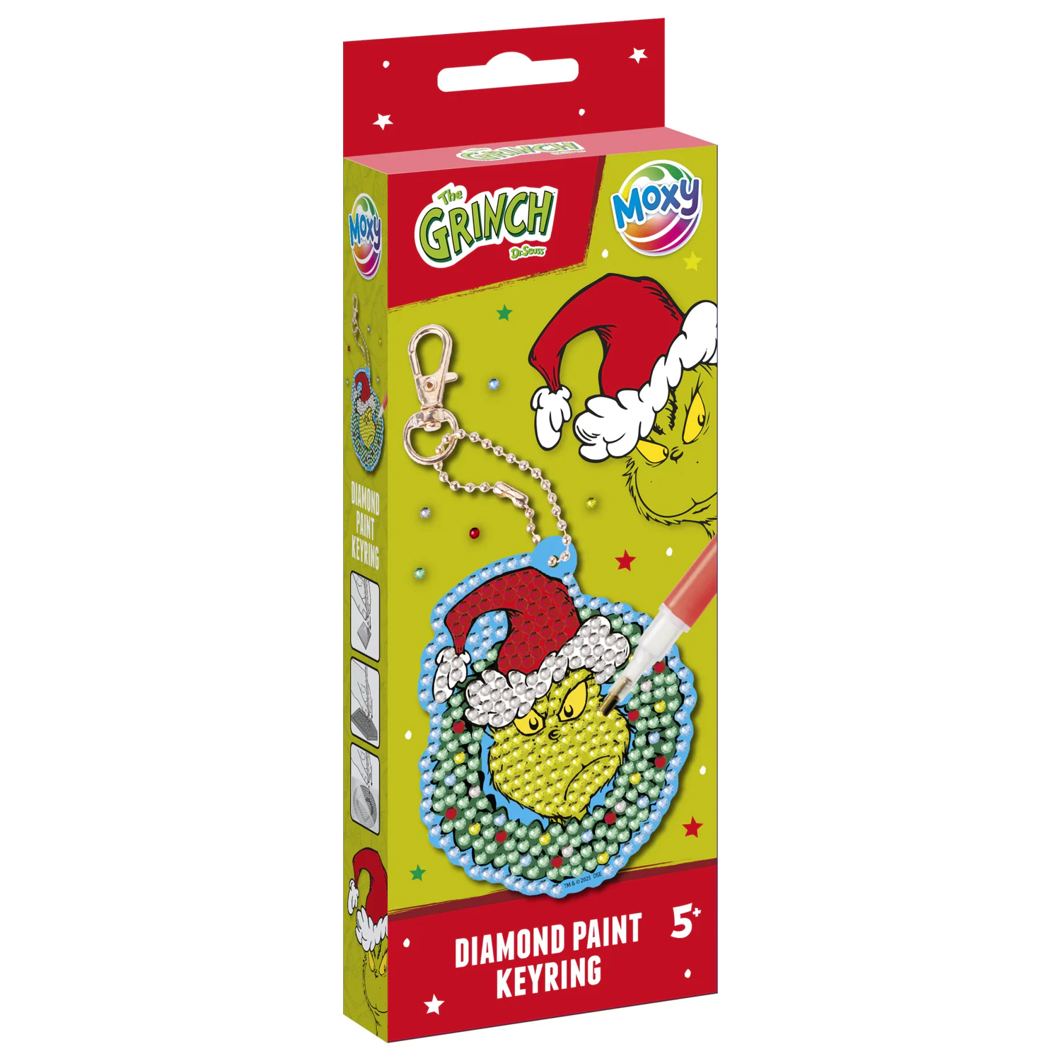 The Grinch Dr Seuss Diamond Dotz Schlüsselanhänger-Maker Set Produktfoto