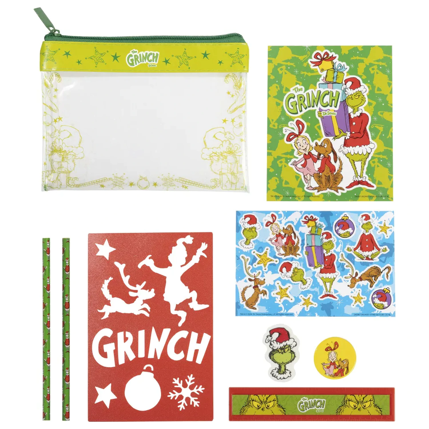 The Grinch Dr. Seuss Schreibwaren-Set 9 Stk. Produktfoto