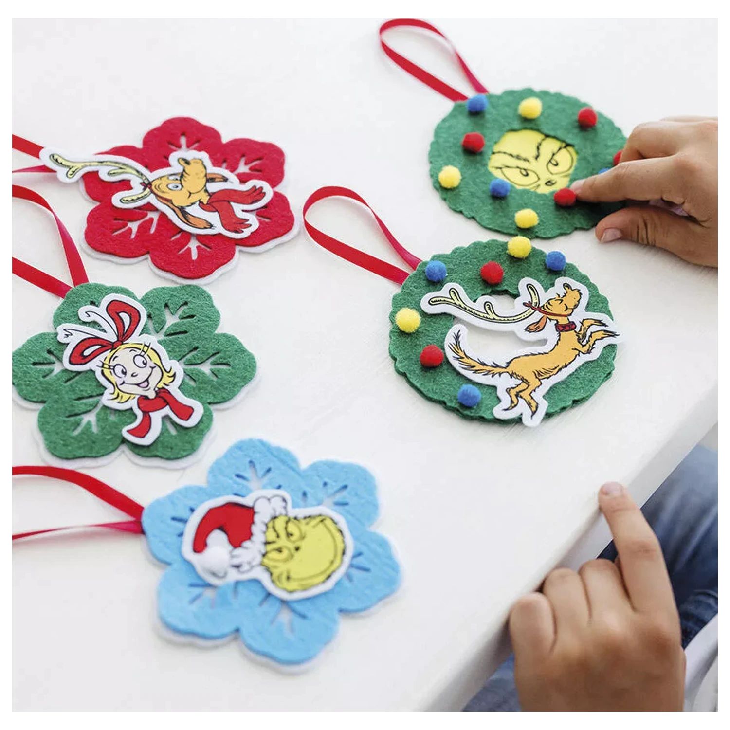 The Grinch Dr. Seuss Weihnachtsbaumschmuck 5-teiliges Set Produktfoto