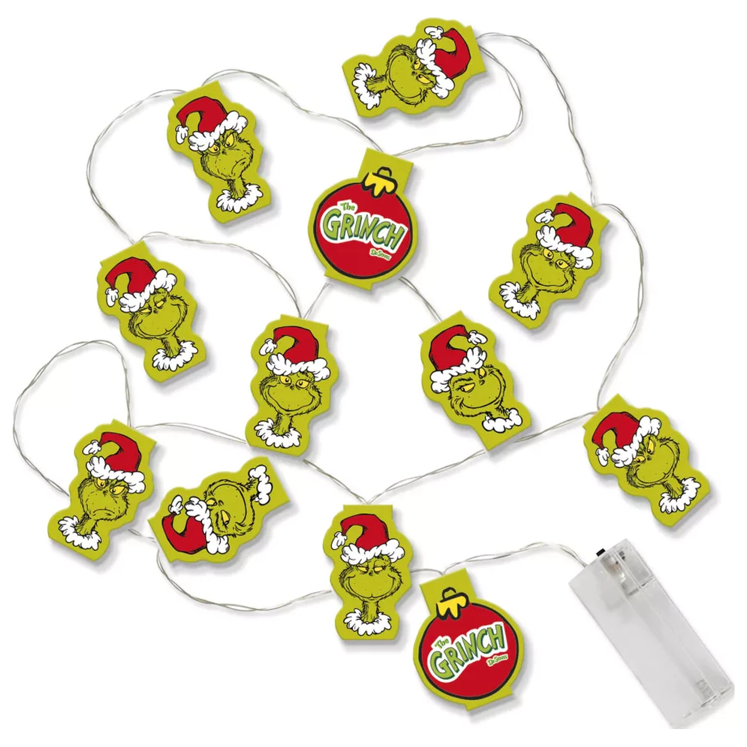 The Grinch Dr Seuss Christmas LED Lichterketten Produktfoto