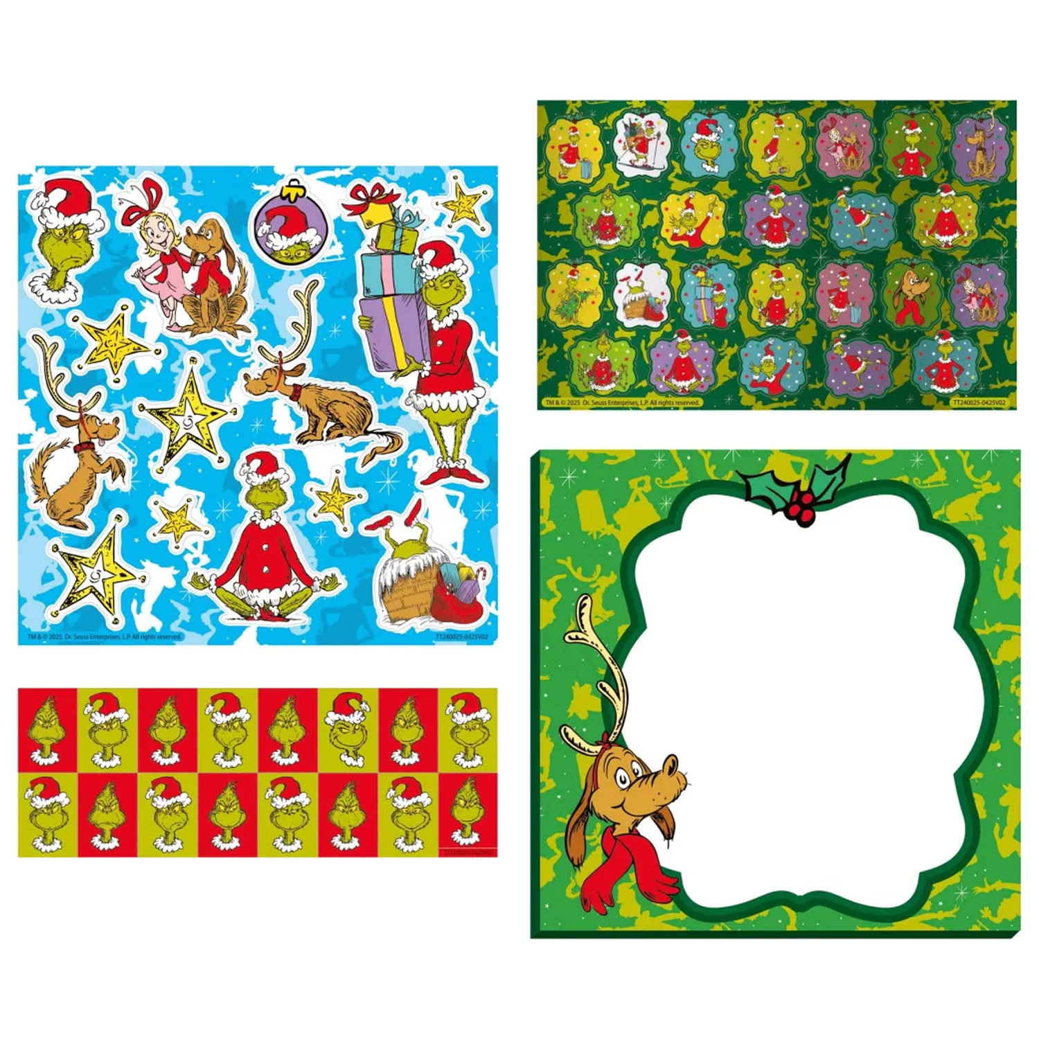 The Grinch Dr. Seuss Sticker Set Produktfoto