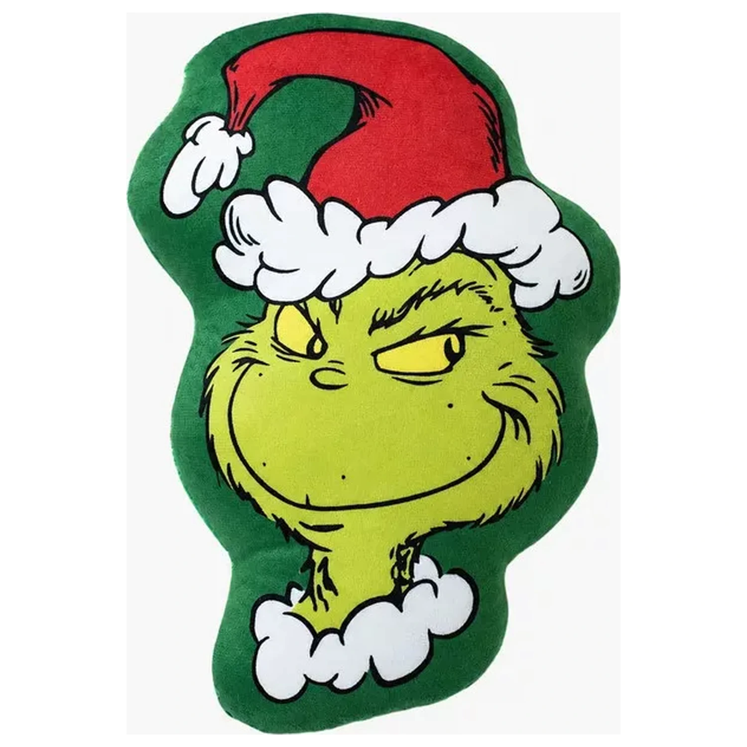 The Grinch Green Smile Shaped Kissen, Dekokissen 36x23 cm Produktfoto
