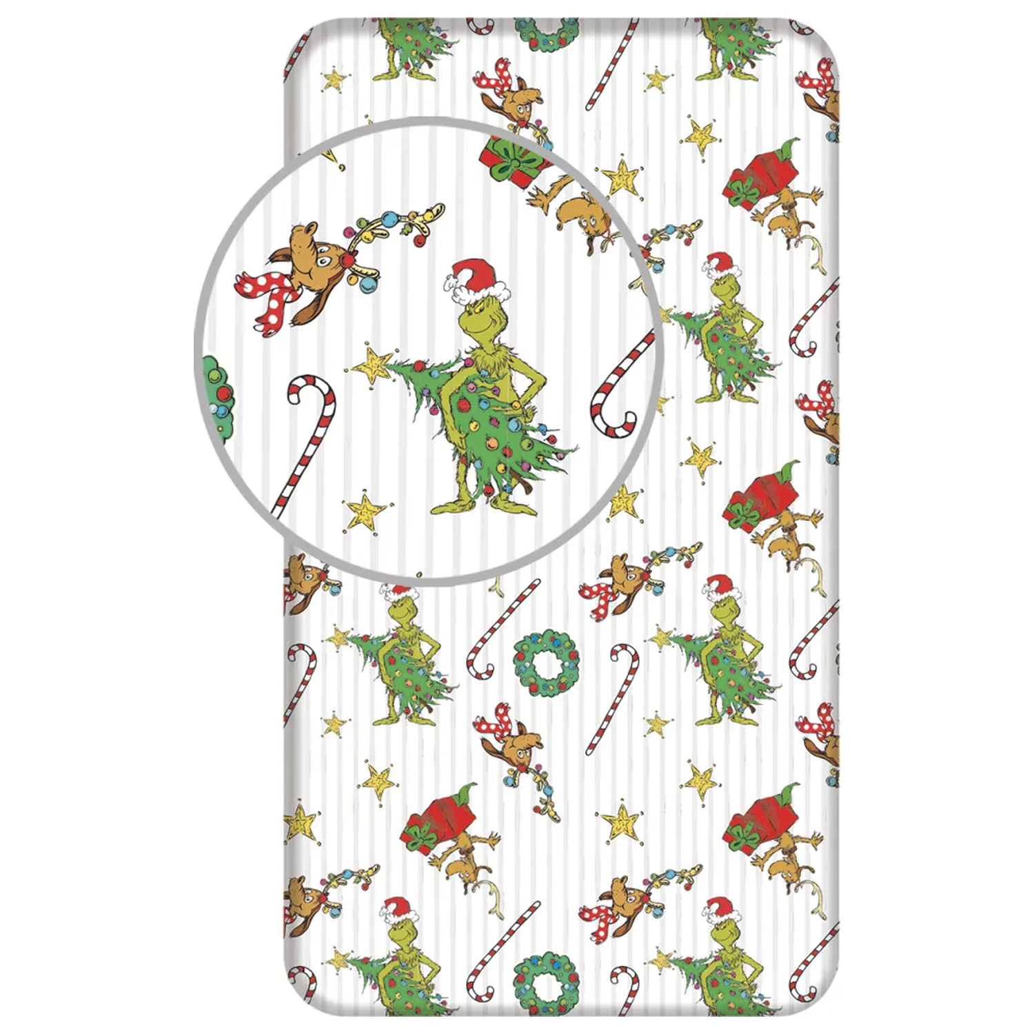 The Grinch Grinchmas Spannbettlaken Produktfoto